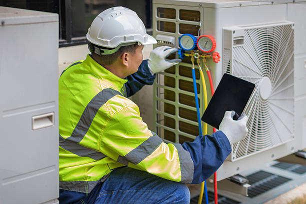 Professional Heat Pump Repair technician working in Treichlers, PA